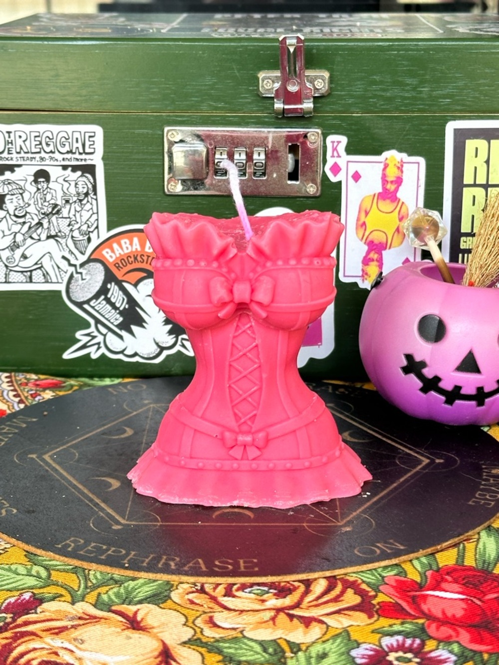 Pink Corset Candle